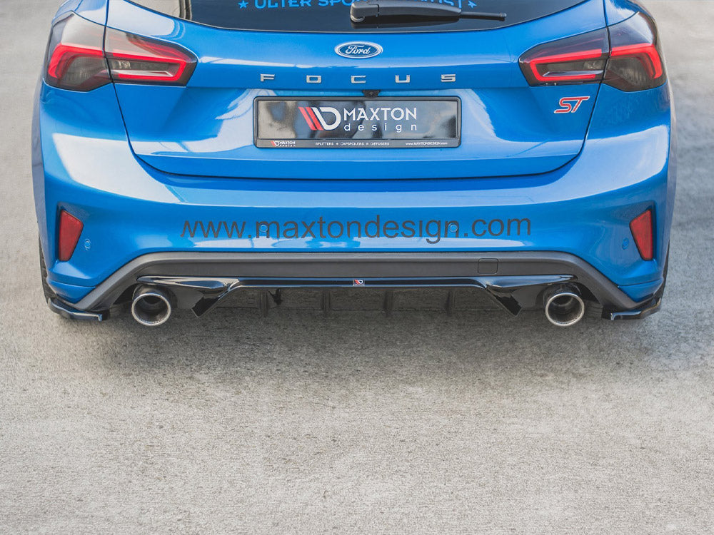 Rear Side Splitters Ford Focus MK4 ST (2019-) - Carbon Look