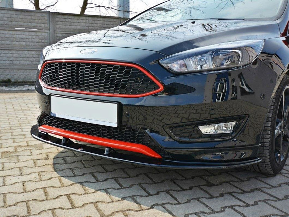 Maxton Design Front Splitter V.1 Ford Focus 3 St-line (Facelift) (2015-2018) - FO-FO-3F-STLINE-FD1G - Image 2
