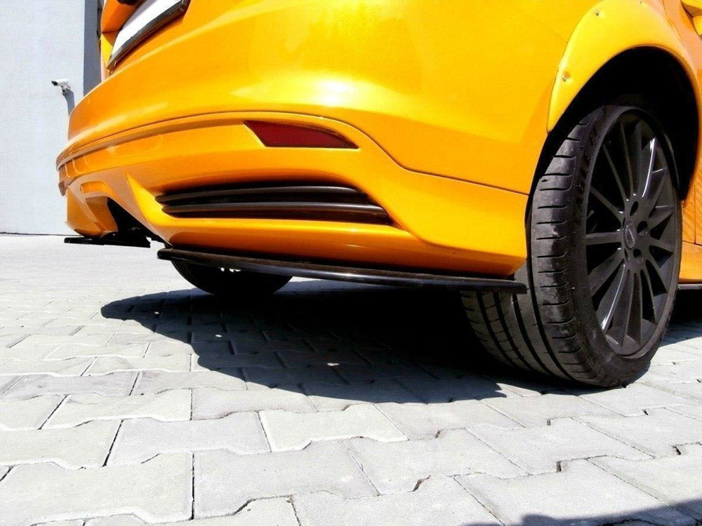 Rear Side Splitters Ford Focus MK3 ST Preface Model - Carbon Look