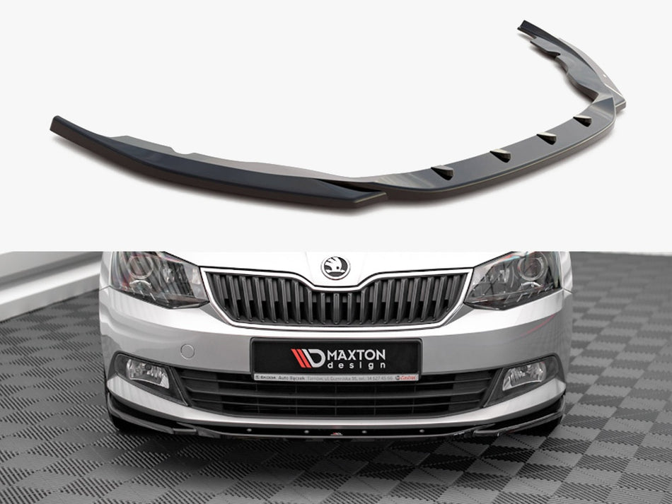Maxton Design Front Splitter V.2 Skoda Fabia MK3 (2014-2019) - SK-FA-3-FD2G - Image 1
