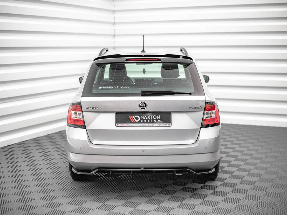 Maxton Design Rear Splitter (Vertical Bars) Skoda Fabia Estate Mk3 - SK-FA-3-RD1G+RD2G - Image 2