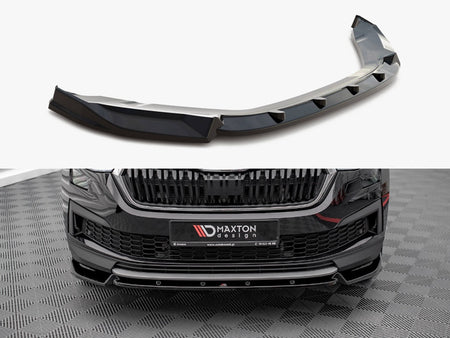 Maxton Design Front Splitter V.1 Skoda Kodiaq Mk1 Facelift - SK-KO-1F-FD1G - Image 1