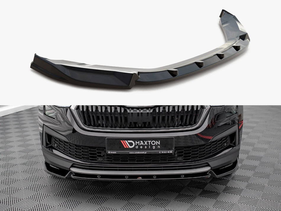 Maxton Design Front Splitter V.1 Skoda Kodiaq Mk1 Facelift - SK-KO-1F-FD1G - Image 1
