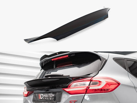 Maxton Design Rear Window Extension Ford Fiesta Mk8 Standard / ST / ST-Line Carbon Look - FO-FI-8-H1C - Image 1