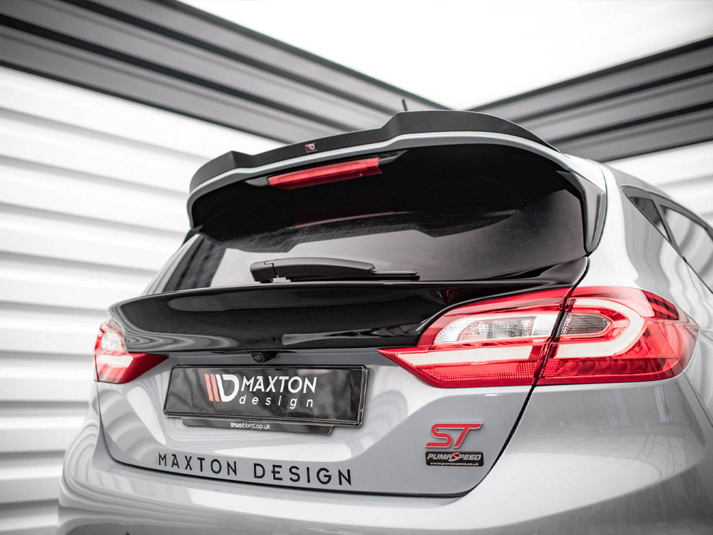 Maxton Design Rear Window Extension Ford Fiesta Mk8 Standard / ST / ST-Line Carbon Look - FO-FI-8-H1C - Image 3