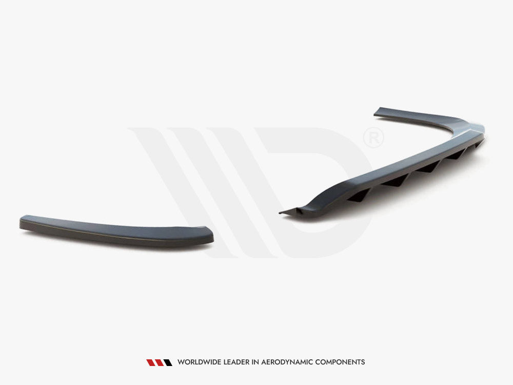 Maxton Design Central Rear Splitter (Vertical Bars) VW Passat CC - VW-PA-CC-RSD2G+RD1G - Image 6
