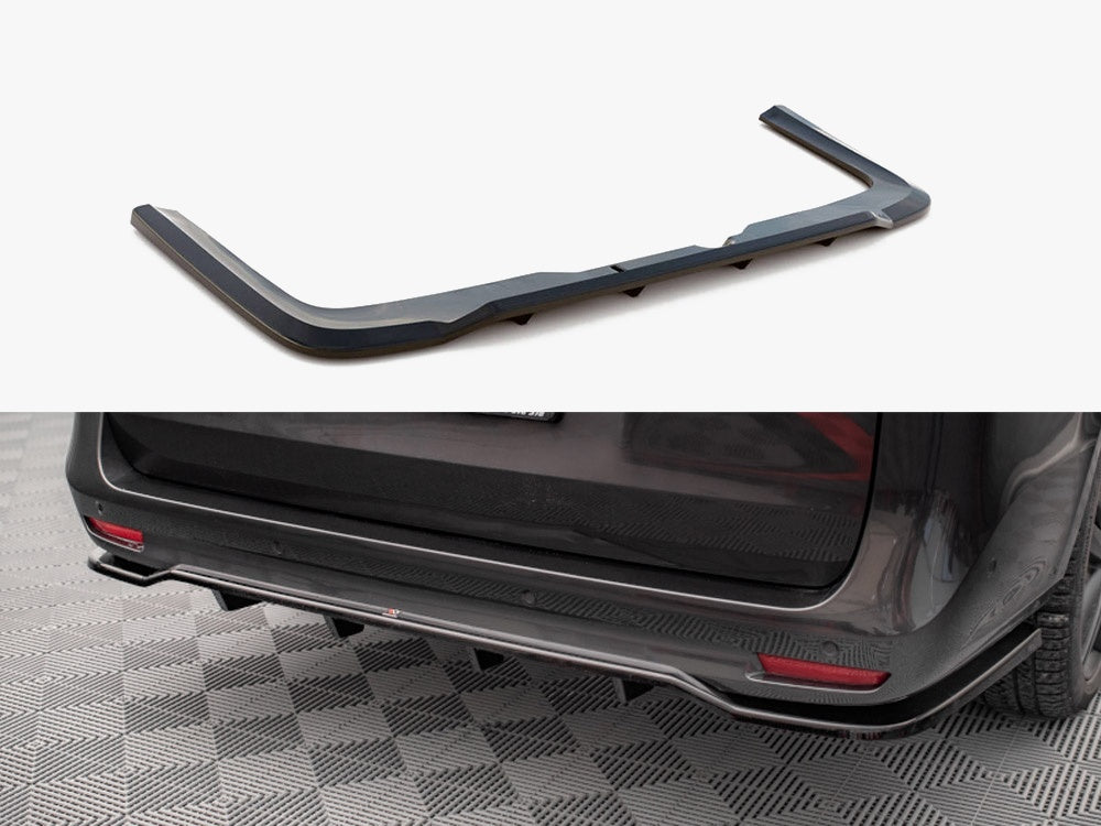 Maxton Design Rear Splitter (Vertical Bars) Mercedes V-Class AMG-Line W447 Facelift - ME-V-447F-AMGLINE-RD1G+RD2G - Image 1