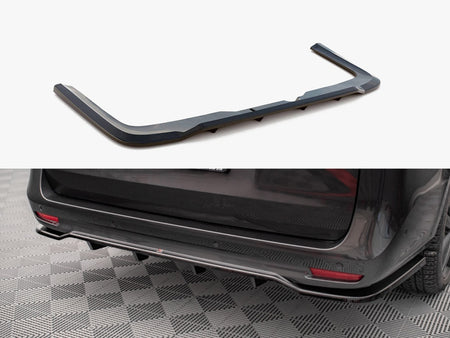 Maxton Design Rear Splitter (Vertical Bars) Mercedes V-Class AMG-Line W447 Facelift - ME-V-447F-AMGLINE-RD1G+RD2G - Image 1
