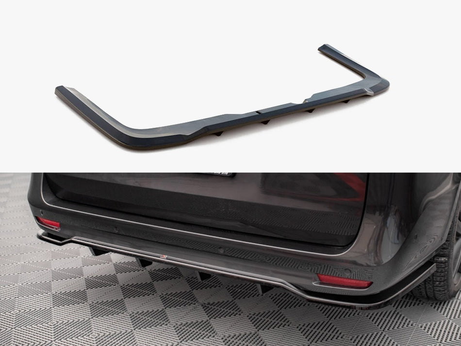Maxton Design Rear Splitter (Vertical Bars) Mercedes V-Class AMG-Line W447 Facelift - ME-V-447F-AMGLINE-RD1G+RD2G - Image 1
