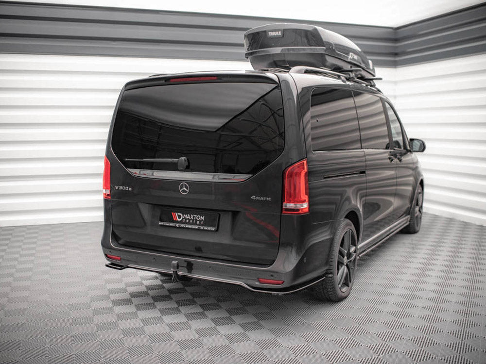 Maxton Design Rear Splitter (Vertical Bars) Mercedes V-Class AMG-Line W447 Facelift - ME-V-447F-AMGLINE-RD1G+RD2G - Image 4