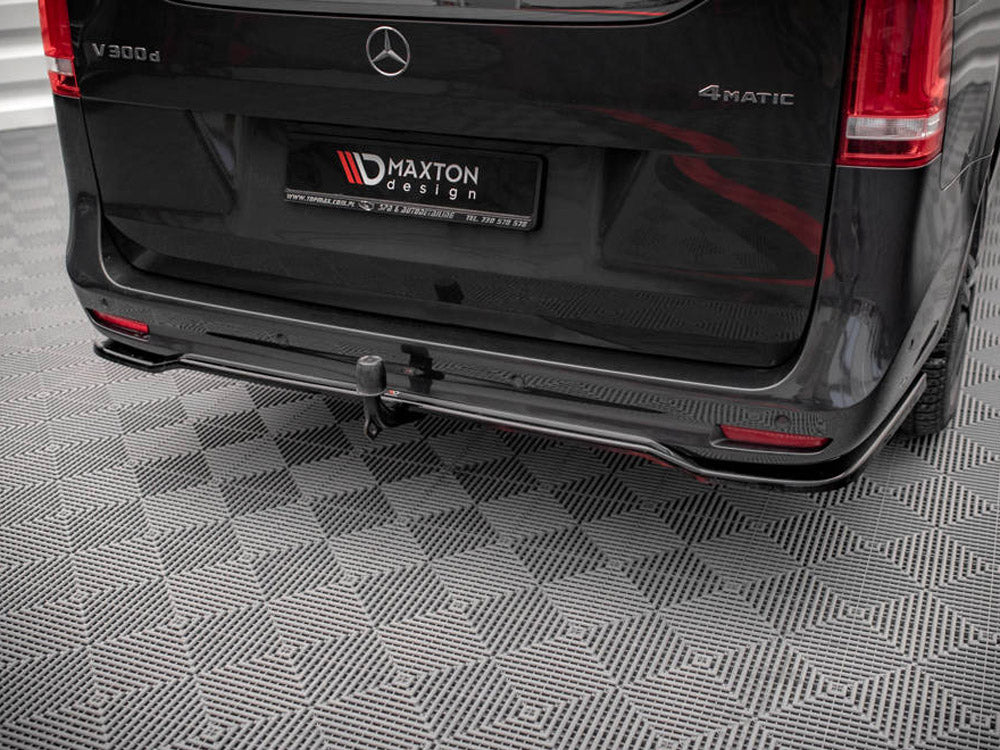 Maxton Design Rear Splitter (Vertical Bars) Mercedes V-Class AMG-Line W447 Facelift - ME-V-447F-AMGLINE-RD1G+RD2G - Image 6