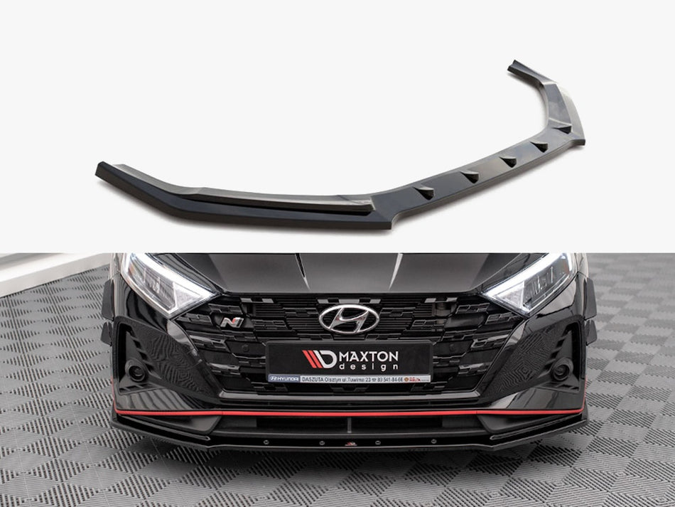 Maxton Design Front Splitter V.1 Hyundai I20 N Mk3 - HY-I20-3-N-FD1G - Image 1