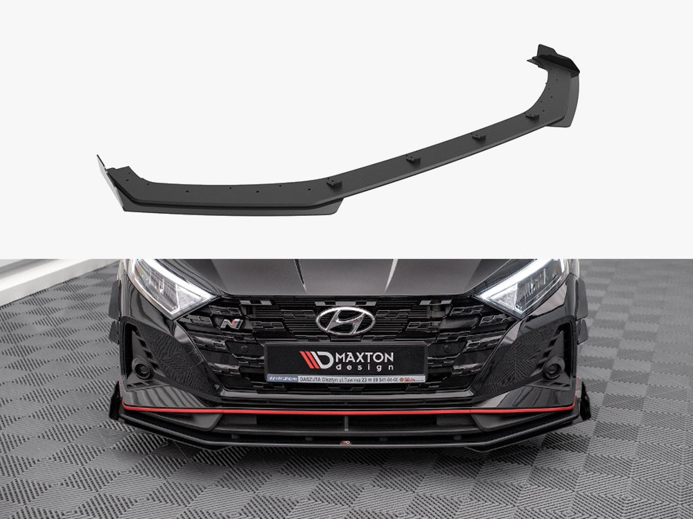 Maxton Design Street PRO Front Splitter V.1 + Flaps Hyundai I20 N Mk3 - HYI203NCNC-FD1B+FSF1G - Image 1