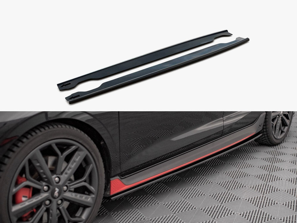 Maxton Design Side Skirts Diffusers Hyundai I20 N Mk3 - HY-I20-3-N-SD1G - Image 1
