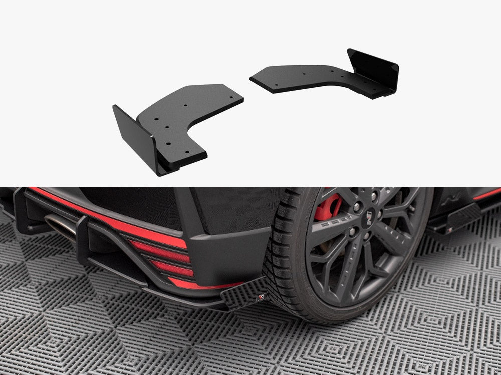 Maxton Design Street PRO Rear Side Splitters + Flaps Hyundai I20 N Mk3 - HYI203NCNC-RSD1B+RSF1G - Image 1