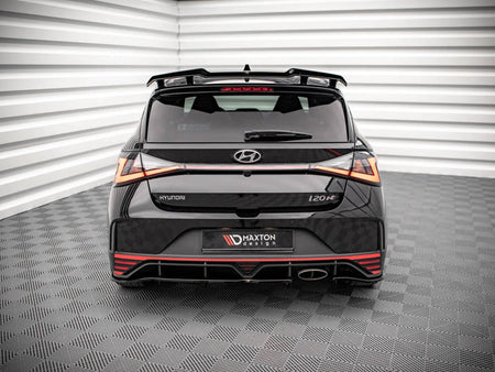 Maxton Design Central Rear Splitter (Vertical Bars) Hyundai I20 N Mk3 - HY-I20-3-N-RSD1G+RD1G - Image 3