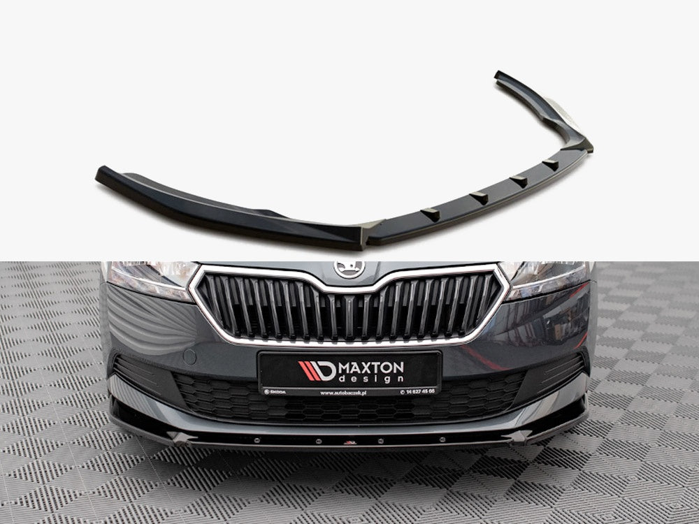 Maxton Design Front Splitter Skoda Fabia MK3 Facelift (2019-) - SK-FA-3F-K-FD1G - Image 1