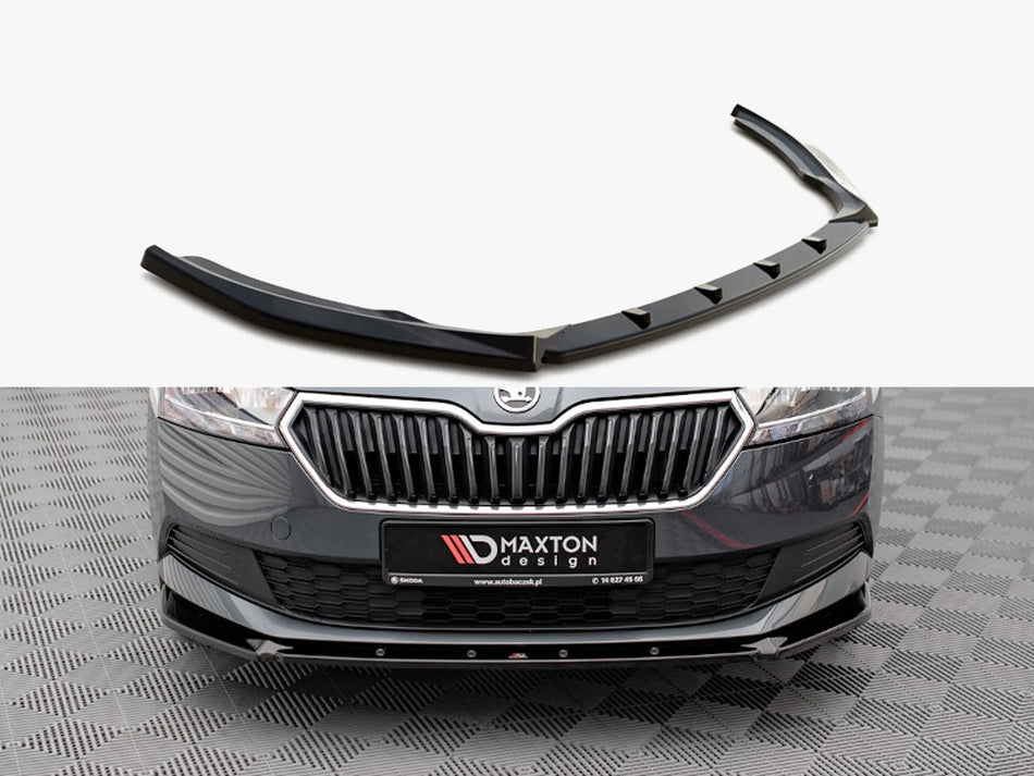Maxton Design Front Splitter Skoda Fabia MK3 Facelift (2019-) - SK-FA-3F-K-FD1G - Image 1