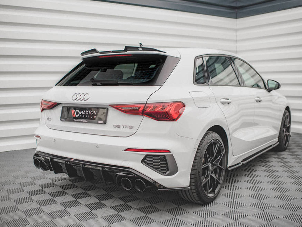 Maxton Design Rear Valance + Exhaust Ends Imitation Audi A3 S-Line Sportback 8Y - AU-A3-8Y-SLINE-RS1+ - Image 2