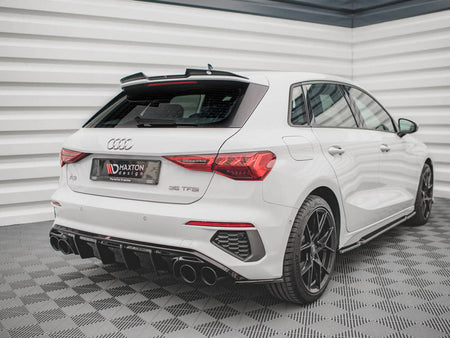 Maxton Design Rear Valance + Exhaust Ends Imitation Audi A3 S-Line Sportback 8Y - AU-A3-8Y-SLINE-RS1+ - Image 2