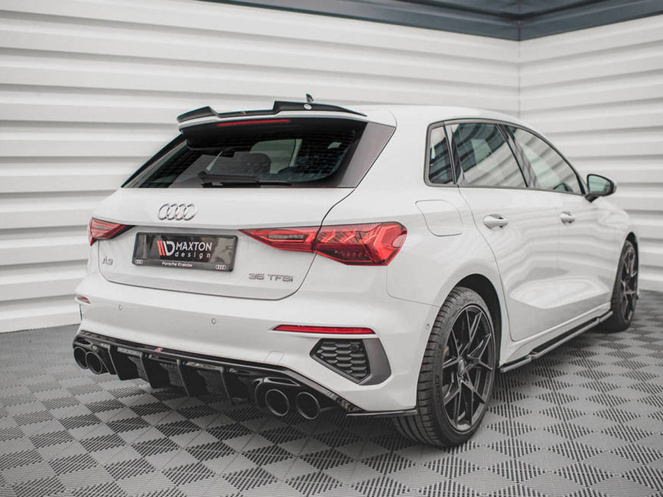 Maxton Design Rear Valance + Exhaust Ends Imitation Audi A3 S-Line Sportback 8Y - AU-A3-8Y-SLINE-RS1+ - Image 2