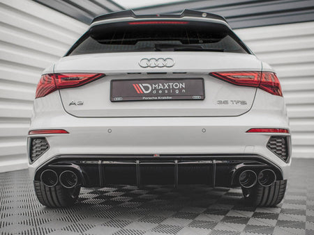 Maxton Design Rear Valance + Exhaust Ends Imitation Audi A3 S-Line Sportback 8Y - AU-A3-8Y-SLINE-RS1+ - Image 3