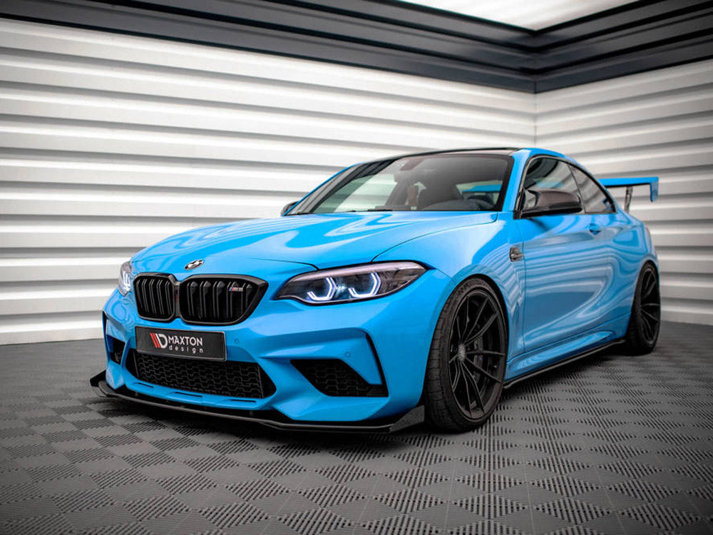 Maxton Design Street PRO Front Splitter V.1 + Flaps BMW M2 Competition F87 - BM287MCOMPCNC-FD1B+FSF1G - Image 2