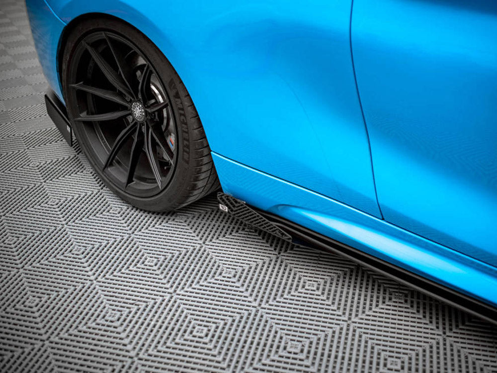 Maxton Design Street PRO Side Skirts Diffusers + Flaps BMW M2 F87 - BM287MCOMPCNC-SD1B+SRF1G - Image 4