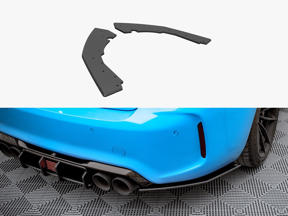 Maxton Design Street PRO Rear Side Splitters Bmw M2 F87 (2016-2020) - BM287MCOMPCNC-RSD1B - Image 1