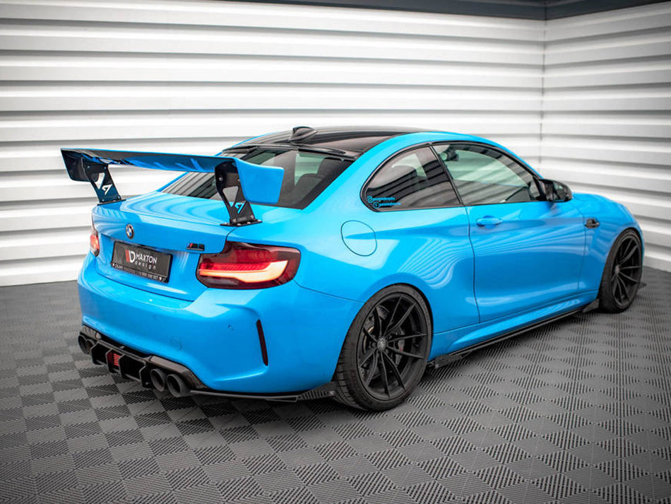 Maxton Design Street PRO Rear Side Splitters (+flaps) Bmw M2 F87 (2016-2020) - BM287MCOMPCNC-RSD1B+RSF1G - Image 2