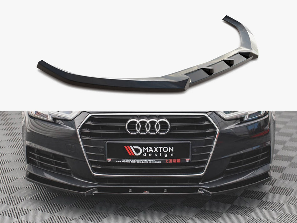 Maxton Design Front Splitter V.1 Audi A4 B9 - AU-A4-B9-FD1G - Image 1