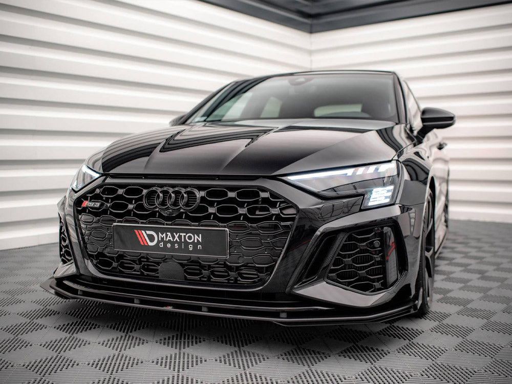 Maxton Design Street PRO Front Splitter V.1 + Flaps Audi RS3 8Y - AURS38YCNC-FD1B+FSF1G - Image 2