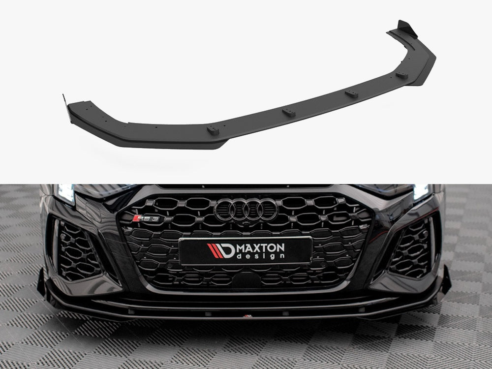 Maxton Design Street PRO Front Splitter V.1 + Flaps Audi RS3 8Y - AURS38YCNC-FD1B+FSF1G - Image 1