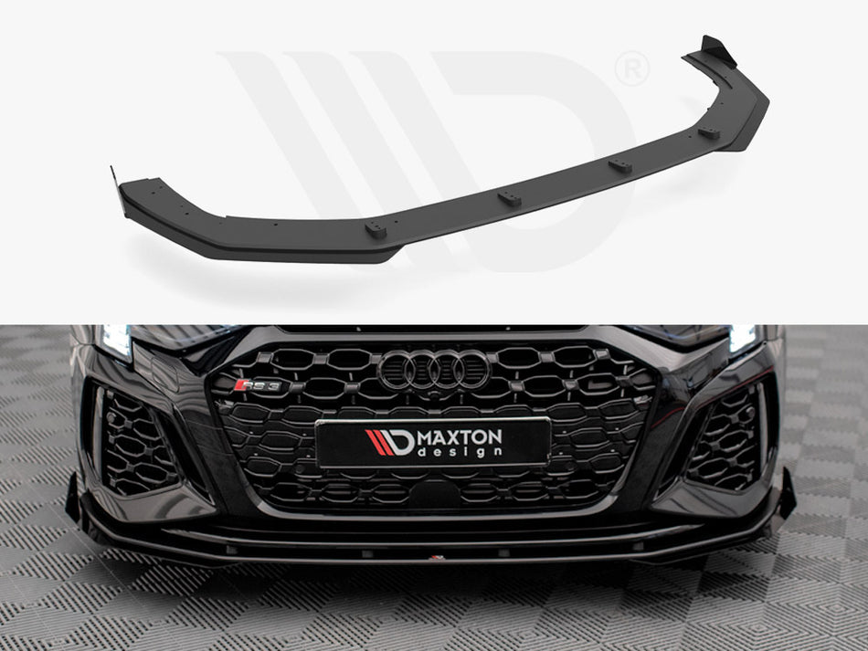 MAXTON DESIGN Street PRO Front Splitter V.1 + Flaps Audi RS3 8Y