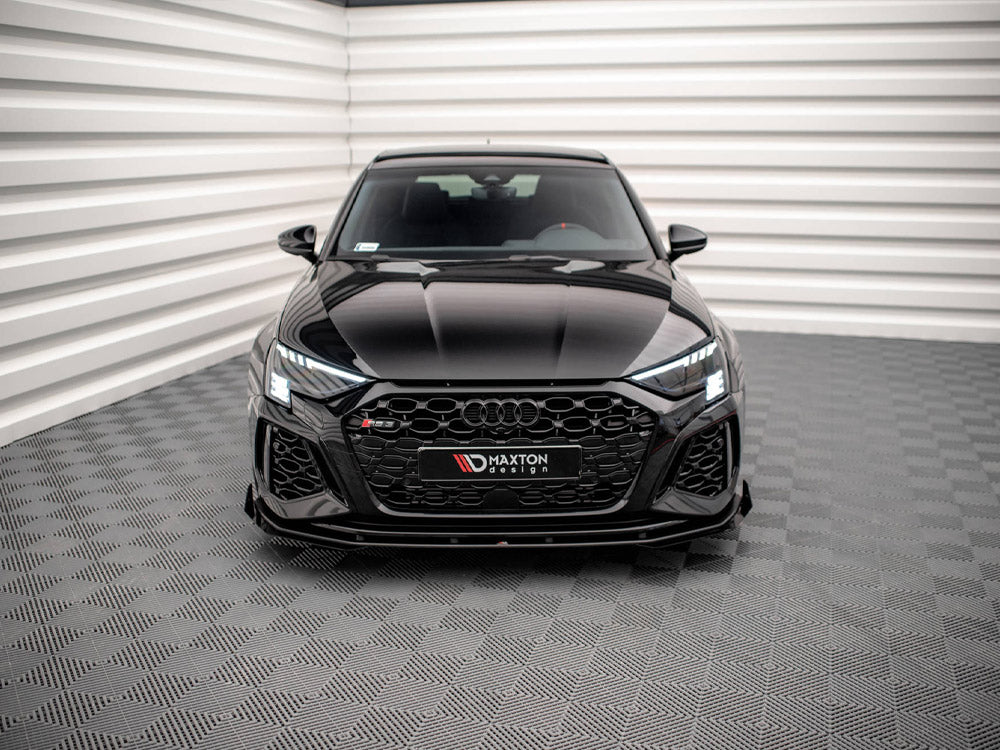 Maxton Design Street PRO Front Splitter V.1 + Flaps Audi RS3 8Y - AURS38YCNC-FD1B+FSF1G - Image 3