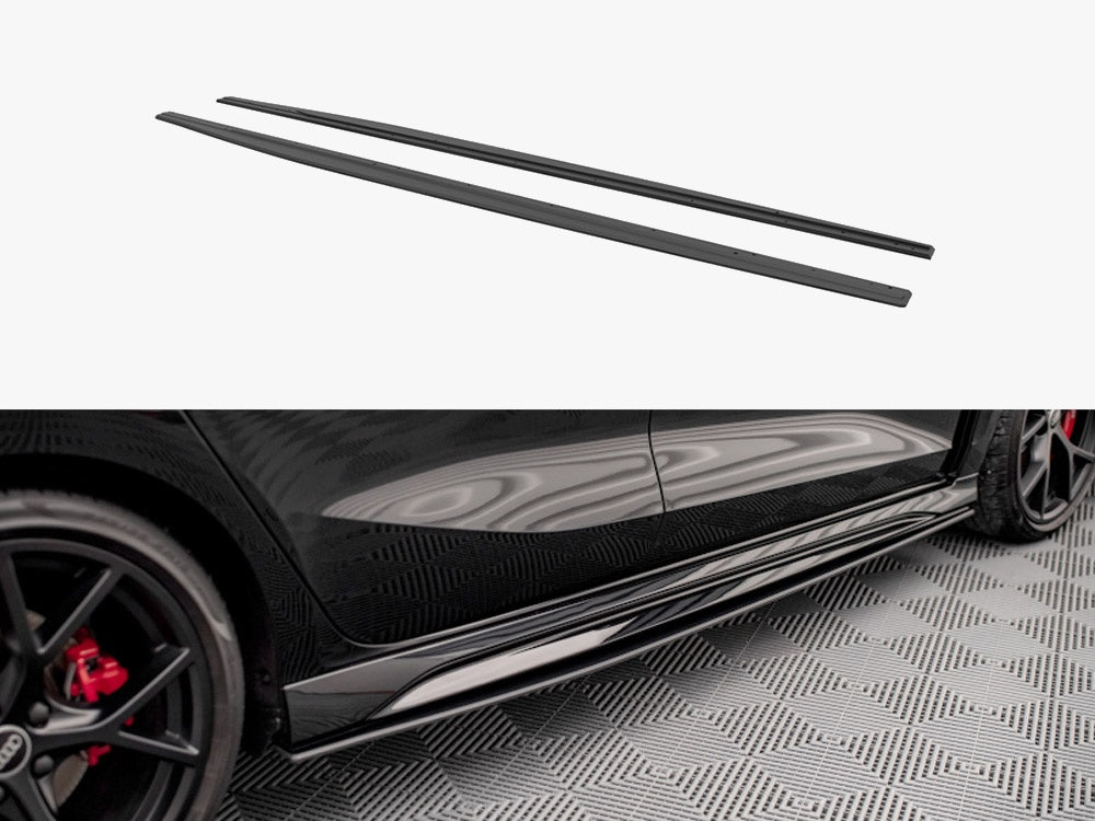 Maxton Design Street PRO Side Skirts Diffusers Audi RS3 Sportback 8Y - AURS38YCNC-SD1B - Image 1