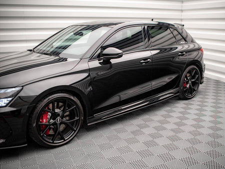 Maxton Design Street PRO Side Skirts Diffusers Audi RS3 Sportback 8Y - AURS38YCNC-SD1B - Image 3