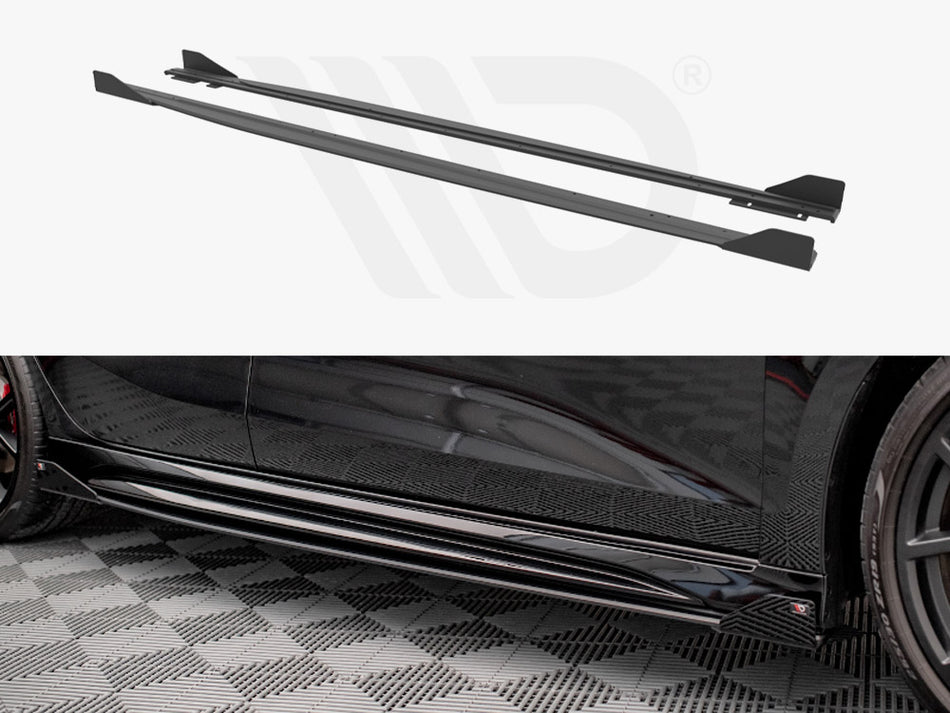 MAXTON DESIGN Street PRO Side Skirts Diffusers + Flaps Audi RS3 Sportback 8Y