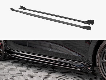 Maxton Design Street PRO Side Skirts Diffusers + Flaps Audi RS3 Sportback 8Y - AURS38YCNC-SD1B+SRF1G - Image 1