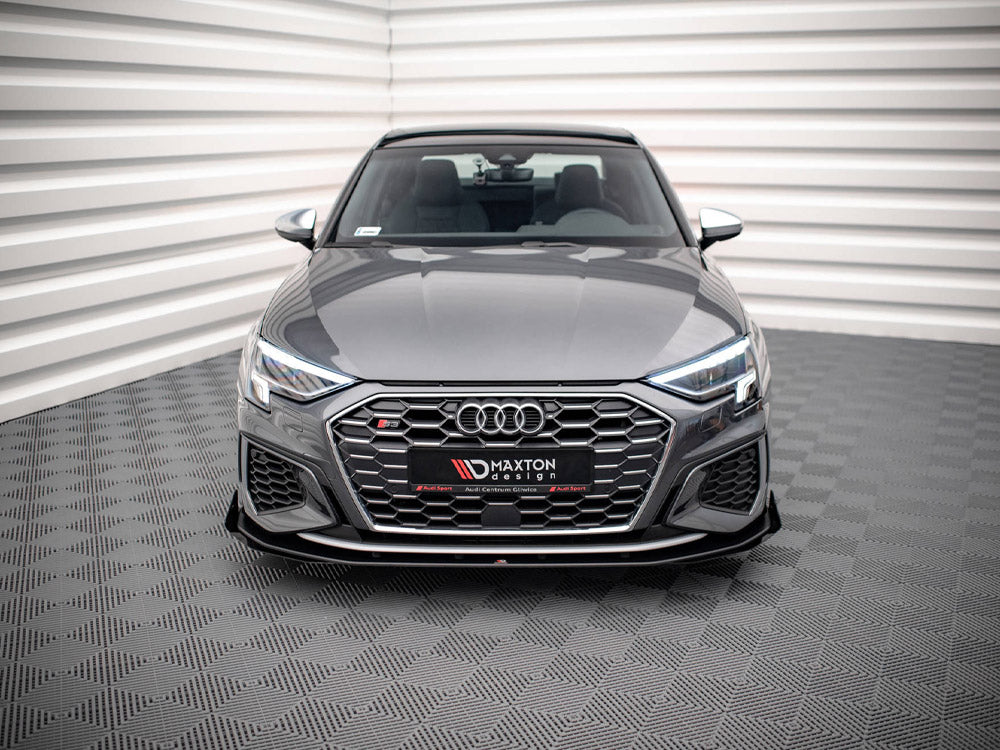 Maxton Design Street PRO Front Splitter V.1 + Flaps Audi S3 / A3 S-Line 8Y - AUA38YSLINECNC-FD1B+FSF1G - Image 3