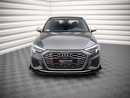 Maxton Design Street PRO Front Splitter V.1 + Flaps Audi S3 / A3 S-Line 8Y - AUA38YSLINECNC-FD1B+FSF1G - Image 3