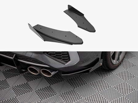 Maxton Design Street PRO Rear Side Splitters + Flaps Audi S3 Sedan 8Y - AUS38YSCNC-RSD1B+RSF1G - Image 1
