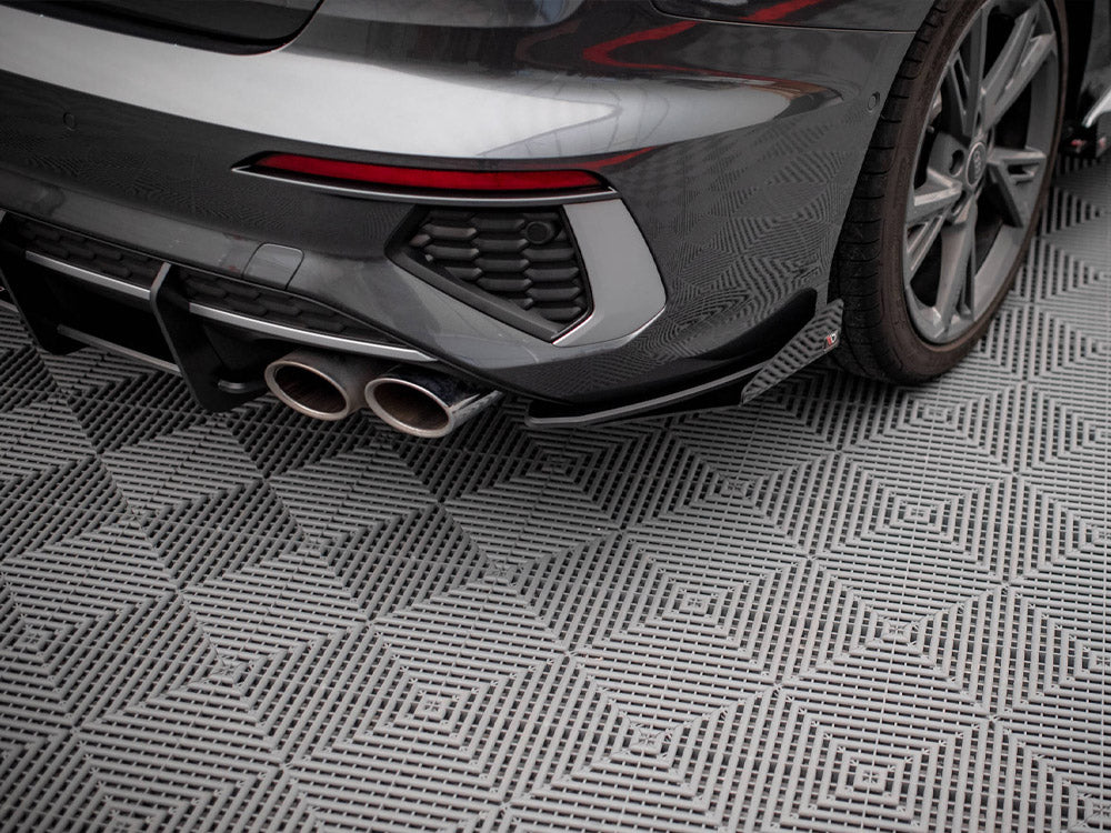 Maxton Design Street PRO Rear Side Splitters + Flaps Audi S3 Sedan 8Y - AUS38YSCNC-RSD1B+RSF1G - Image 4