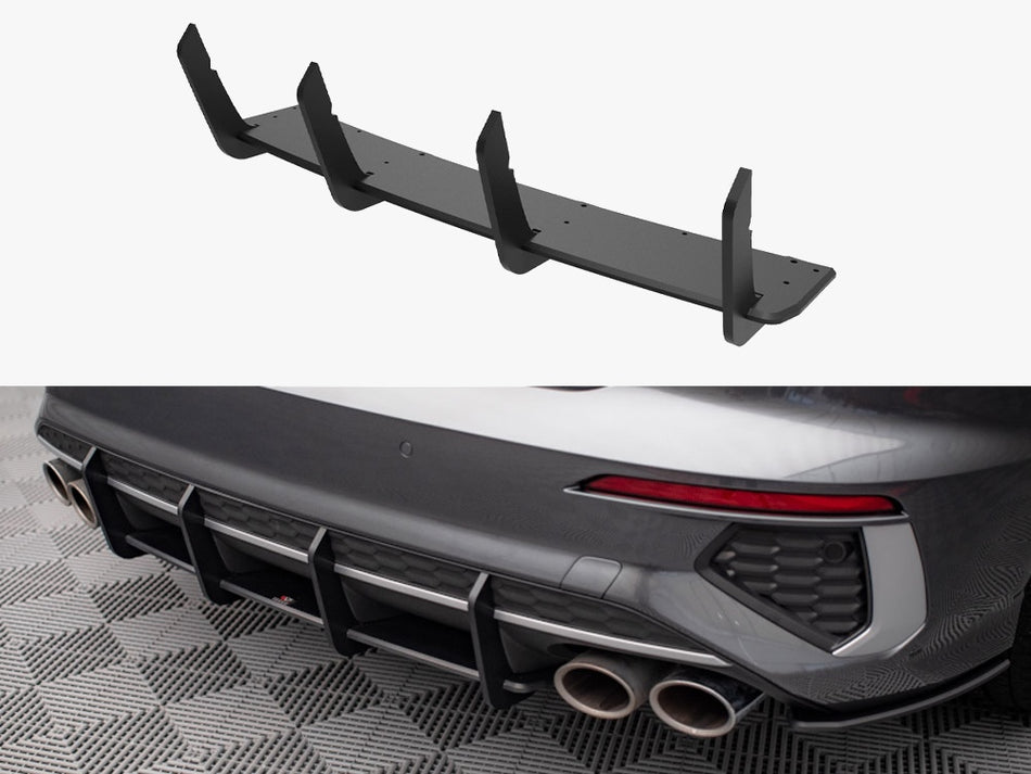 Maxton Design Street PRO Rear Diffuser Audi S3 Sedan 8Y (2020-) - AUS38YSCNC-RS1B - Image 1