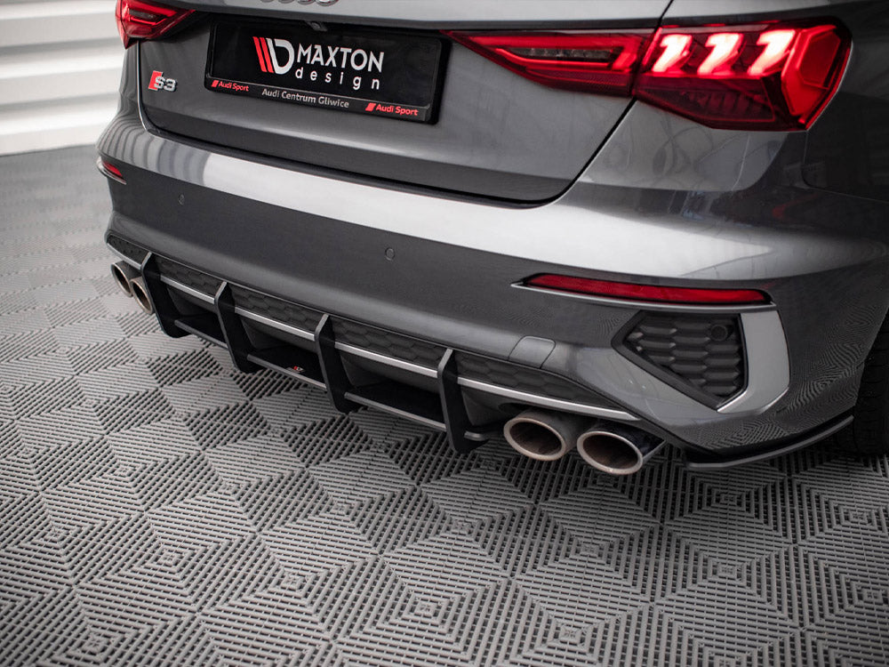 Maxton Design Street PRO Rear Diffuser Audi S3 Sedan 8Y (2020-) - AUS38YSCNC-RS1B - Image 4