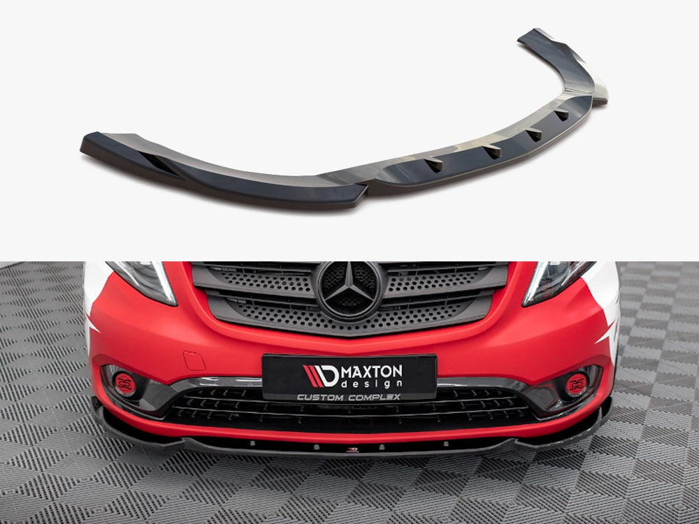 Maxton Design Front Splitter V.1 Mercedes VITO W447 Facelift (2020-) - ME-VI-W447F-FD1G - Image 1