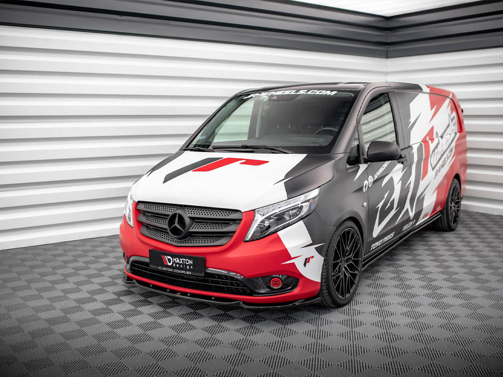 Maxton Design Front Splitter V.1 Mercedes VITO W447 Facelift (2020-) - ME-VI-W447F-FD1G - Image 2