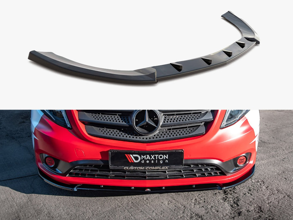 Maxton Design Front Splitter V.2 Mercedes VITO W447 Facelift (2020-) - ME-VI-W447F-FD2G - Image 1