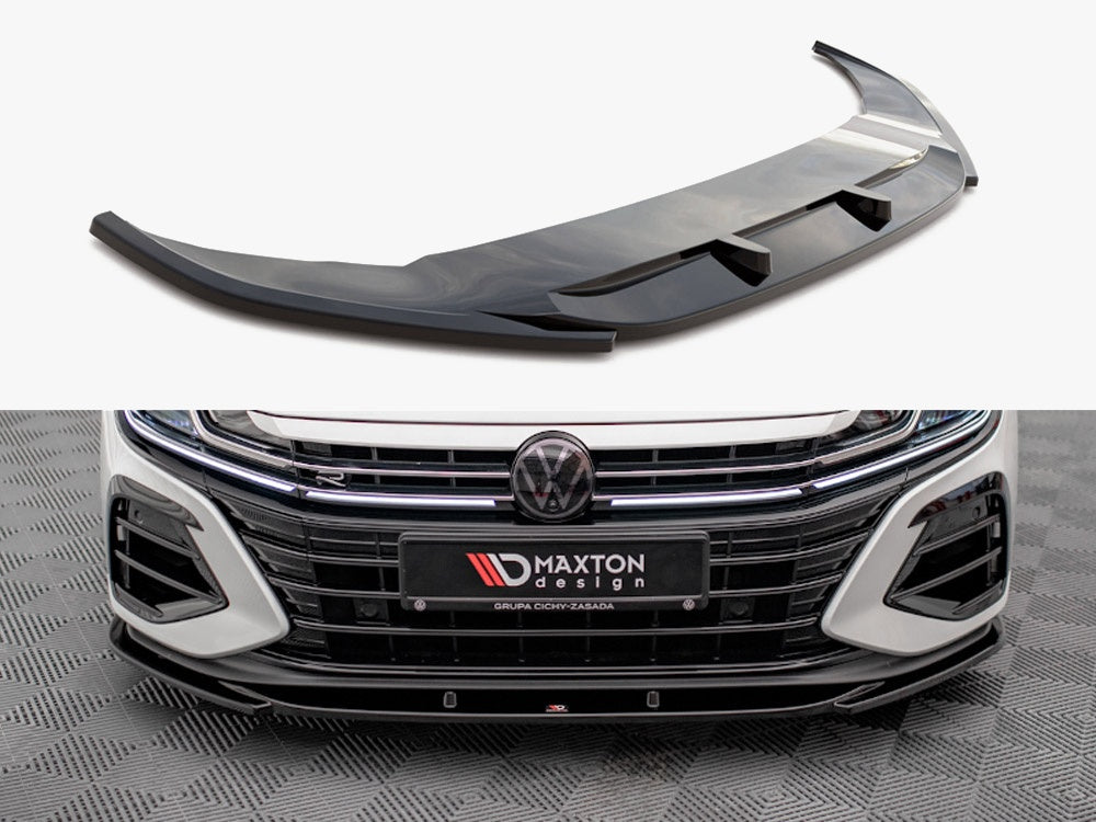 Maxton Design Front Splitter V.1 VW Arteon R (2020-) - VW-AR-1F-R-FD1G - Image 1