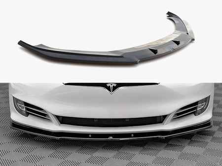 Maxton Design Front Splitter V.1 Tesla Model S Facelift - TE-MODELS-1F-FD1G - Image 1